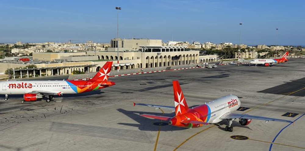 One year since COVID-19 hit Malta, airport traffic is now down 93%