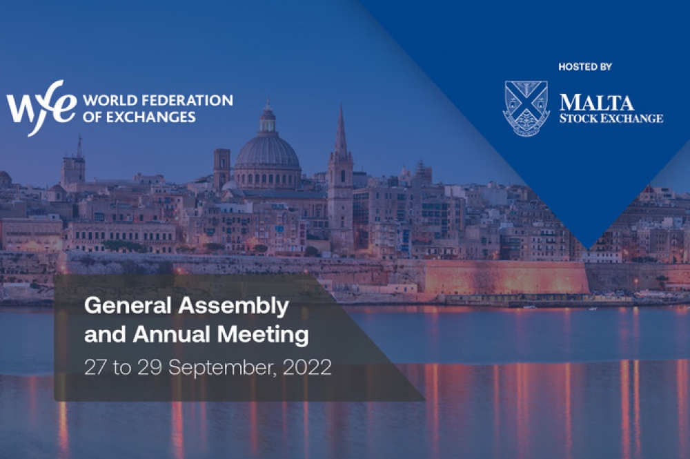 Malta Stock Exchange to host prestigious World Federation of Exchanges General Assembly