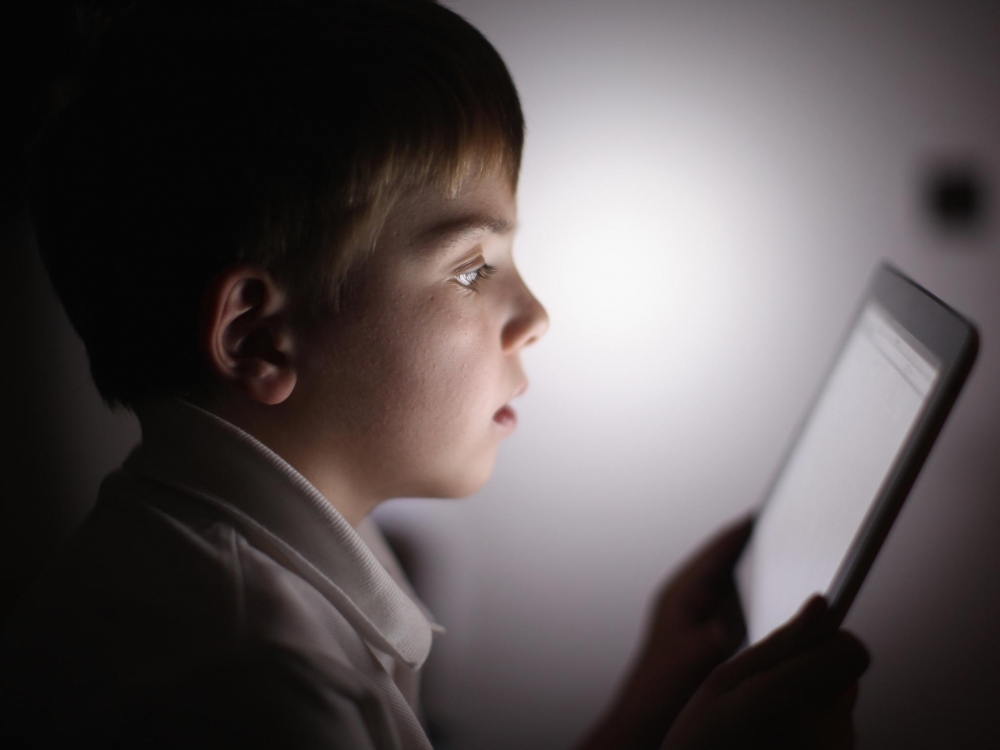 Children caught in the web