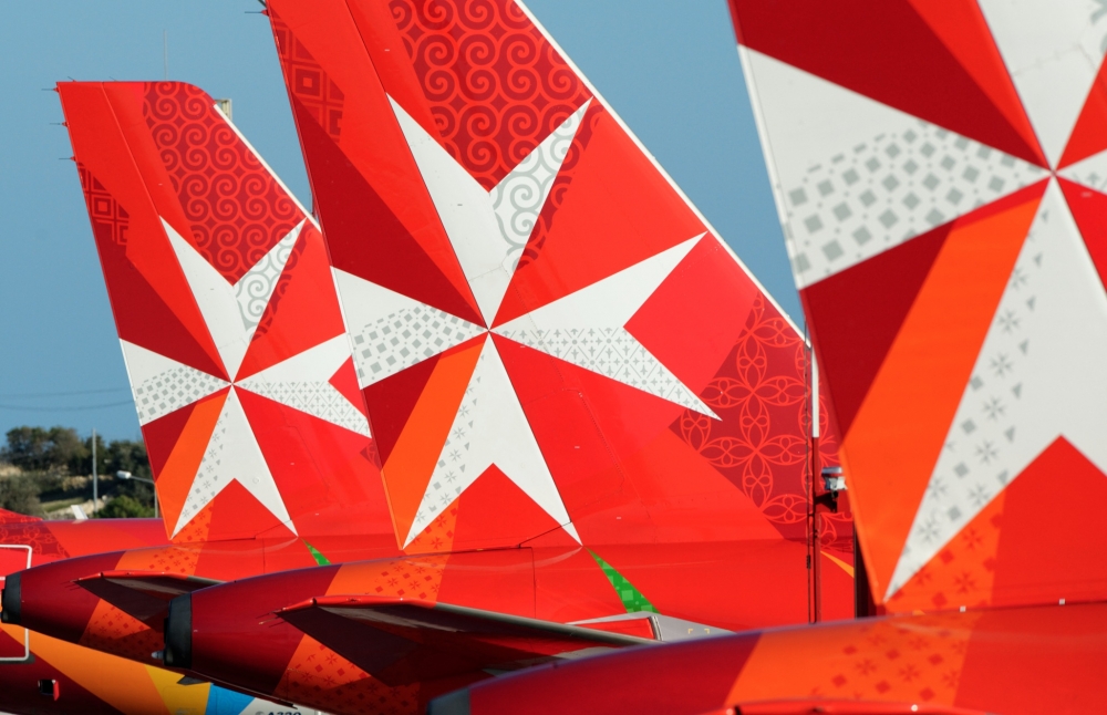 Air Malta using three of 10 aircraft, passenger bookings at 63%