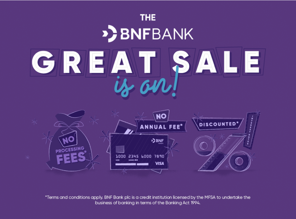 The BNF Bank Great Sale offers core services at attractive discounts