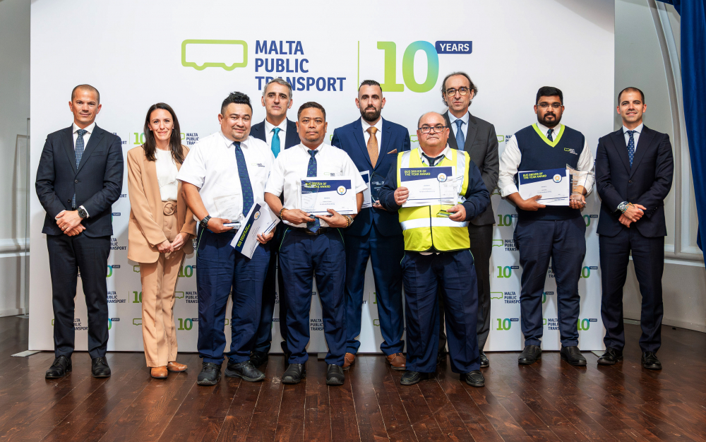 Malta Public Transport celebrates safety, reliability and sustainability in employee awards