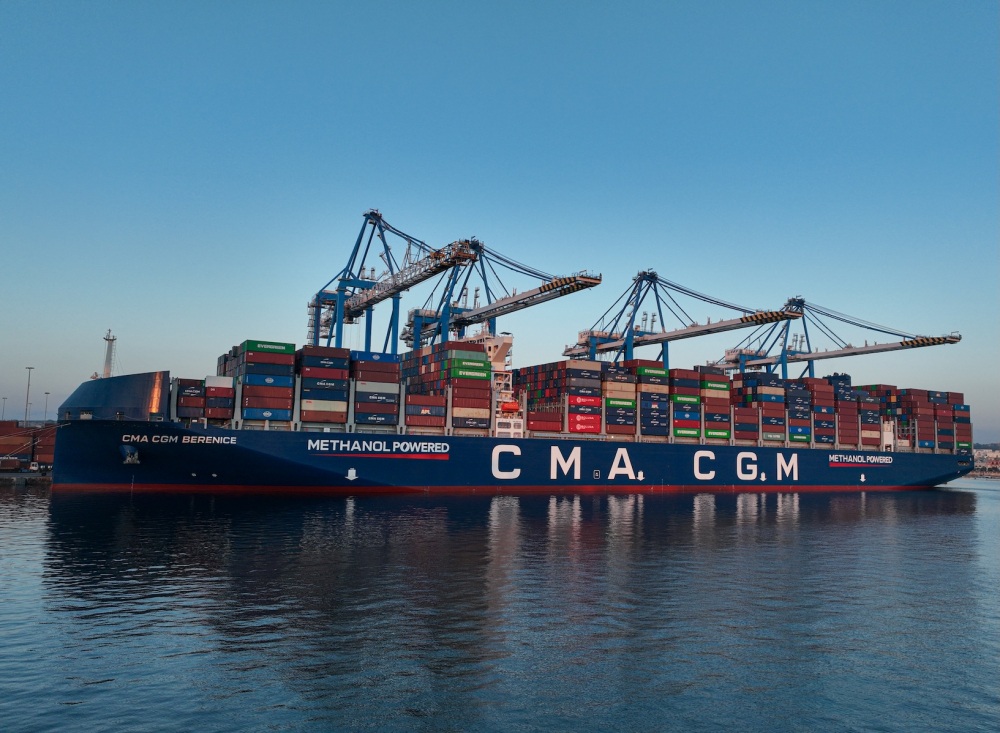 Malta Freeport Terminals welcomes new-generation CMA CGM Berenice methanol dual-fuel container vessel