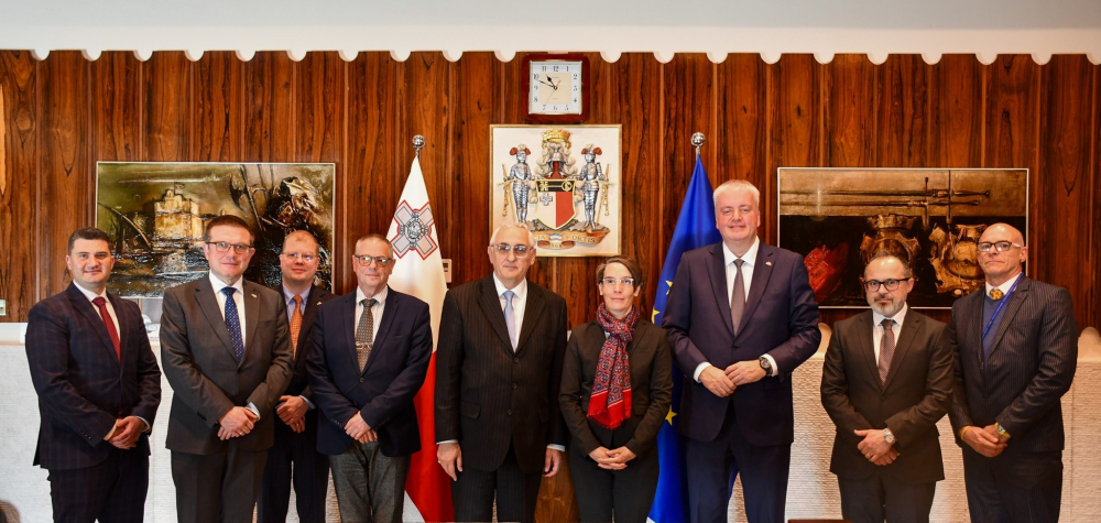 German Ambassador Tania Beyer and Bundesbank delegation pay courtesy visit to the Central Bank of Malta