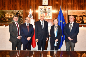 European Commissioner Maria Luís Albuquerque pays courtesy visit to the Central Bank of Malta