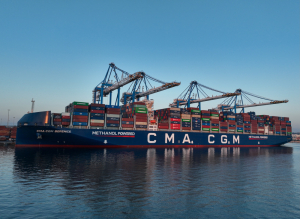 Malta Freeport Terminals welcomes new-generation CMA CGM Berenice methanol dual-fuel container vessel