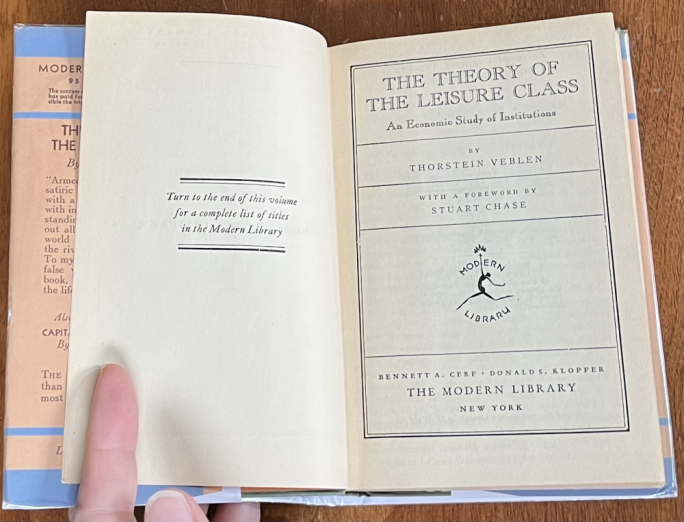 Discussing the Theory of the Leisure Class