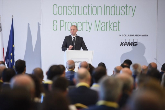 Joseph Muscat urged the construction industry to remain sustainable