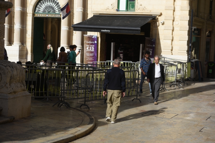 People have avoided Valletta as the political turmoil unfolds