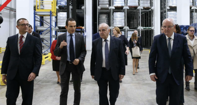 The president of Malta and Mrs. Vella Visit Farsons Brewery